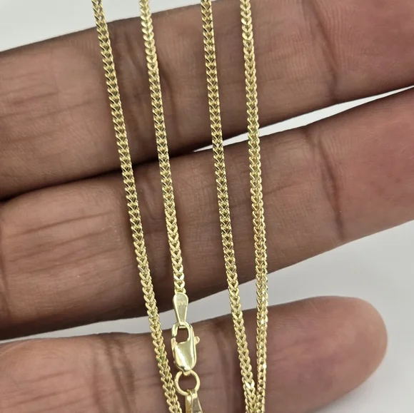 14kt Real Gold Franco Chain 1.4mm 18 Inches